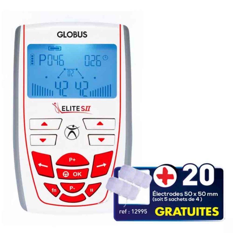 Electrostimulateur ELITE S2 - GLOBUS ( +20 Electrodes OFFERTES )