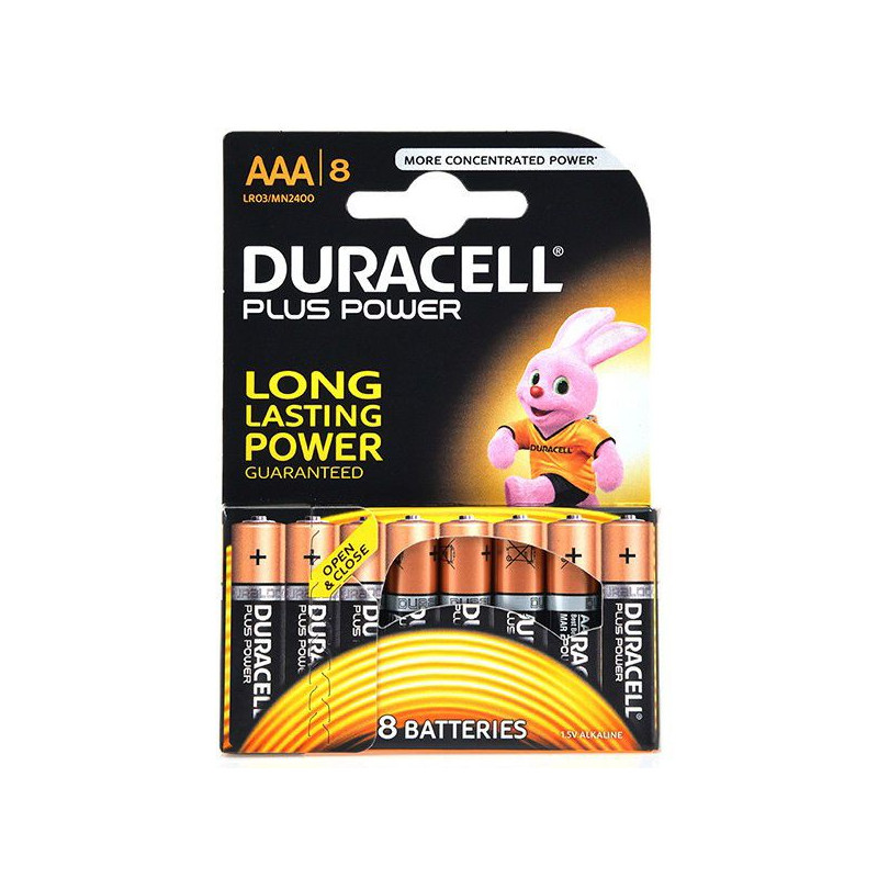 Pile Duracell LR03 AAA (la boîte de 10 piles)