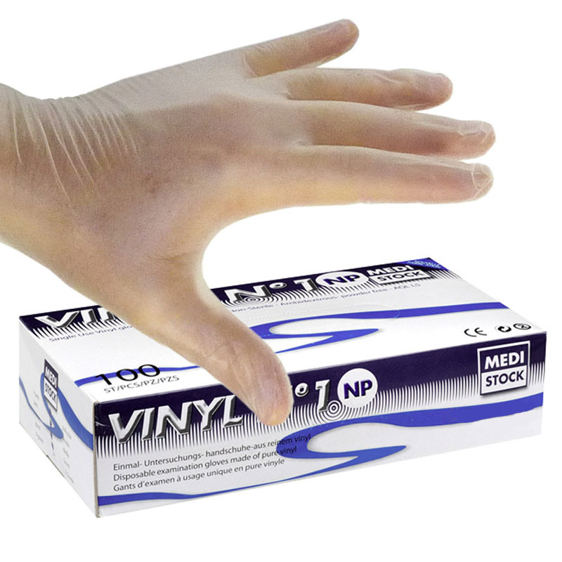 Gants en Vinyle - Sans Poudre - Boîte de 100 gants <